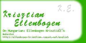 krisztian ellenbogen business card